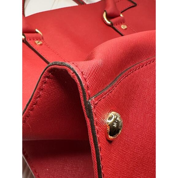 Michael Kors Red Hamilton Handbag - Picture 6 of 16